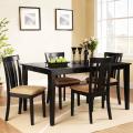 Wilma 5-piece Black Dining Set