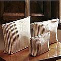 Set of 3 Cotton 'Happiness' Cosmetic Bags (Guatemala)
