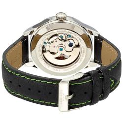 Akribos XXIV Men's Skeleton Automatic Strap Watch