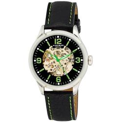 Akribos XXIV Men's Skeleton Automatic Strap Watch