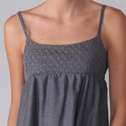 Journee Collection Junior's Embroidered Spaghetti Strap Dress