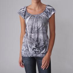 Journee Collection Women's Sublimation Print Banded Top