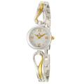 Bulova Women's 'Bangle' Stainless and Yellow Goldplated Steel Quartz Watch