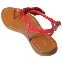 Journee Collection Women's 'Morning-33' Patent Bow-front Sandals