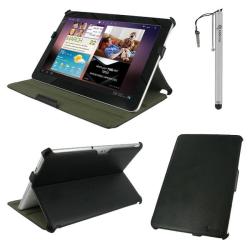 rooCASE Folio Case with Adjustable Angle/ Capacitive Stylus for Samsung Galaxy Tab 10.1-inch
