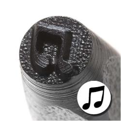 Solid Eighth Note 6mm Punch Stamp for Metal