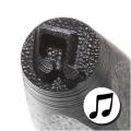 Solid Eighth Note 6mm Punch Stamp for Metal