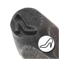High Heel Shoe 6mm Punch Stamp for Metal