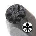 Solid Fleur De Lis 6mm Punch Stamp for Metal