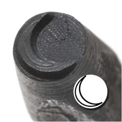 New Moon 6mm Punch Stamp for Metal