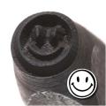 Meaningful hints on leather hair bands Happy Face 6mm Punch Stamp for Metal