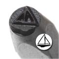 Sailboat 6mm Punch Stamp for Metal