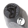 Left Footprint 6mm Punch Stamp for Metal