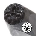 Fancy Fleur De Lis 6mm Punch Stamp for Metal
