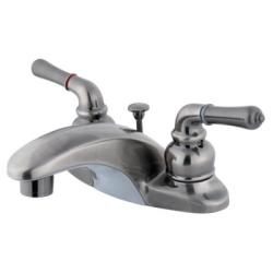 Vintage Nickel 4-inch Centerset Bathroom Faucet