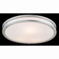 Silver and Milky White Modern Flushmount Ceiling Lamp