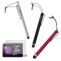 rooCASE Capacitive Stylus and 2 x Anti-glare Screen Protector for Samsung Galaxy Tab 10.1-inch