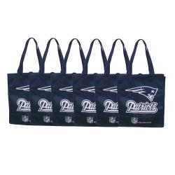 New England Patriots Reusable Bags (Pack of 6)