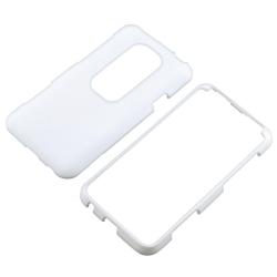 White Rubber Coated Case for HTC EVO 3D