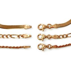 Toscana Collection Gold over Silver 3-piece Bracelet Set