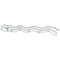 Toscana Collection 3-Piece Sterling Silver Anklet Set