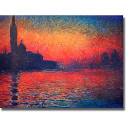 Claude Monet 'Twilight' Canvas Art