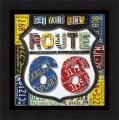 Aaron Foster 'Route 66' Framed Print