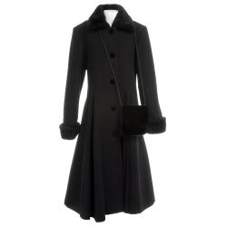 Trilogy Collection Girl's Wool-blend Faux Fur-trimmed Coat