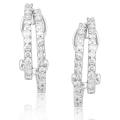 14k White Gold 7/8ct TDW Diamond Earrings (H-I, I1-I2)