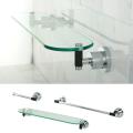 Chrome 3-piece Shelf and Towel Bar Bathroom Accessory Set