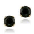 Glitzy Rocks 14k Yellow Gold 4mm Sapphire Stud Earrings