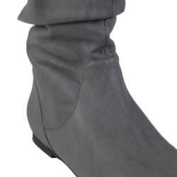 Journee Collection Women's 'Alli-24' Faux Leather Slouchy Boot