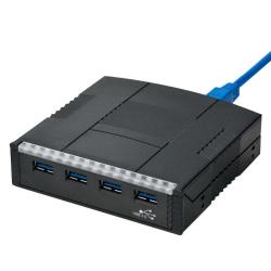 SYBA Black USB 3.0 4-Port Hub