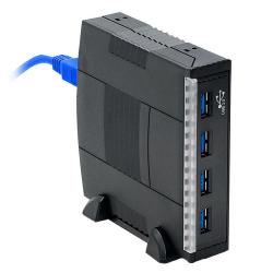 SYBA Black USB 3.0 4-Port Hub