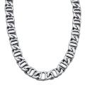 Stainless Steel 24-inch Mariner Link Chain Necklace