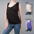 AtoZ Women's Draped Sleeveless Top
