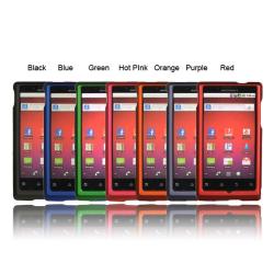 Luxmo Solid Rubber Coated Case for Motorola Triumph/ WX435