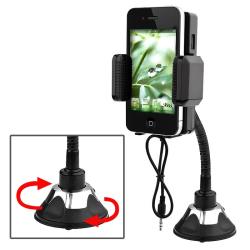 All-in-1 Windshield FM Transmitter with 3.5mm Audio Cable