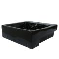 Concord Black Vitreous China Recess Table/ Wall Mount Bathroom Sink