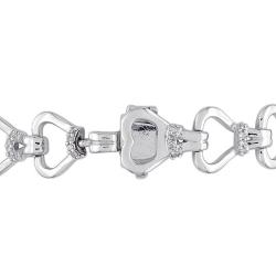 Sterling Silver 1/3ct TDW Diamond Link Bracelet (G-H, I3)
