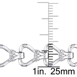 Sterling Silver 1/3ct TDW Diamond Link Bracelet (G-H, I3)