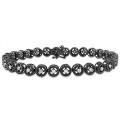 Black-plated Sterling Silver 1ct TDW Diamond Bracelet (H-I, I3)