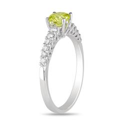 18k Gold 3/4ct TDW Yellow and White Diamond Engagement Ring (G-H, SI1-SI2)