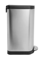 Simplehuman 9-gal Brushed Steel Slim Step Trash Can