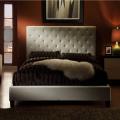 Sophie Taupe Velvet Tufted King-size Bed
