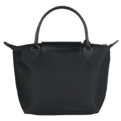 Longchamp Mini 'Planetes' Black Nylon Tote Bag