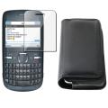 Leather Case/ Screen Protector for Nokia C3