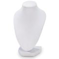 White 6-inch 3D Velvet Necklace Stand