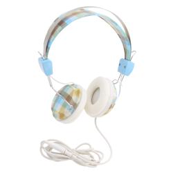 KonoAudio Blue Checker Retro Headphones