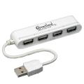 SYBA Connectland White 4-Port Mini USB 2.0 Hub